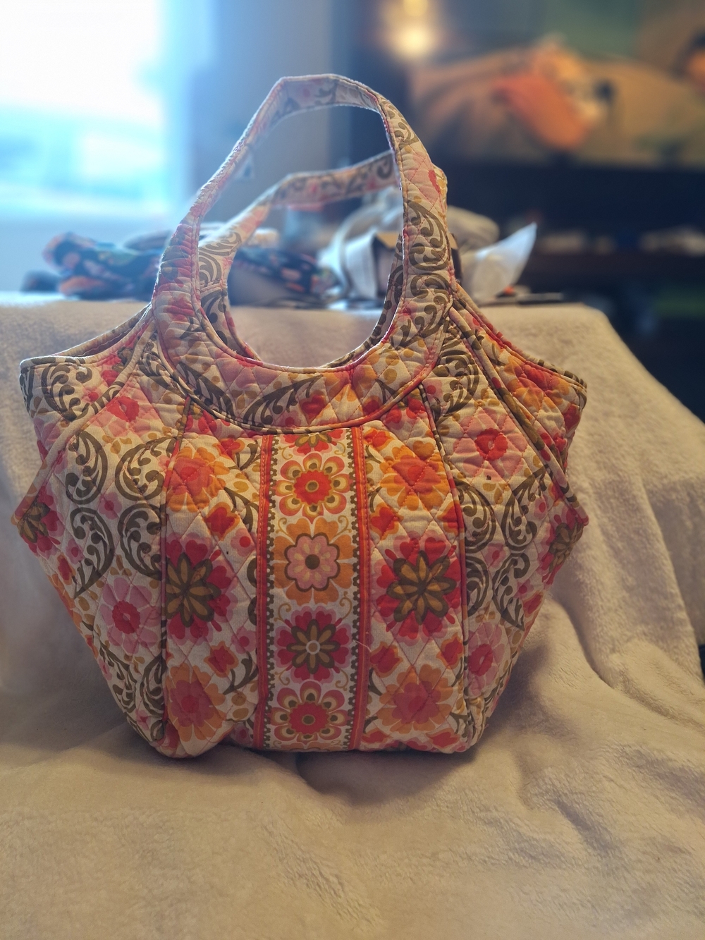 Vera Bradley Quilted Side By Side Folkloric Tote (Retired)